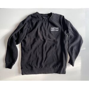 PLANT FIEND CACTUS CLUB Sweatshirt Adult Large Mellowist‎ Black Gardening Lover